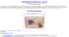 Desktop Screenshot of mathproblems.info